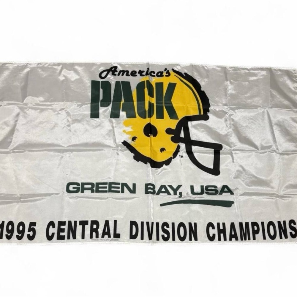 1995 Green Bay USA Central Division Champions NFL Flag 3’ x 5’ (2 flags)
